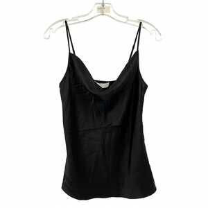 Fleur du Mal Black Silk Tank Top | Women’s M, Regular Fit
